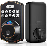 SKONYON Keypad Electronic Deadbolt Door Lock, Keyless Entry Door Lock With 1-Touch Motorized Auto-Locking | EKPL1A