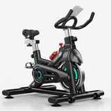 Adjustable Exercise Bike, Stationary Bicycle Aerobic Exercise With LCD Display and Water Bottle Cage