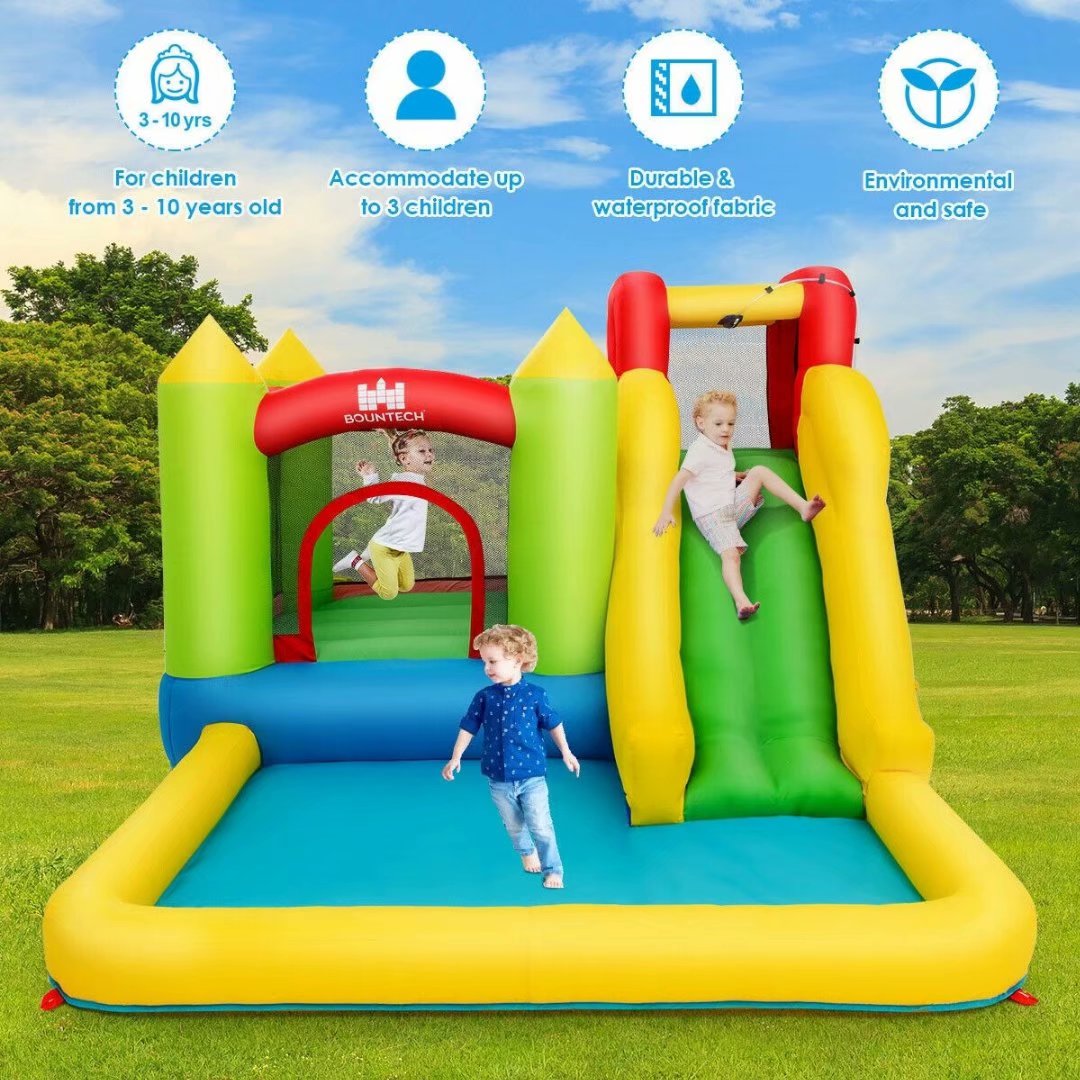 SKONYON Inflatable Bounce House Water Slide Jump Bouncer