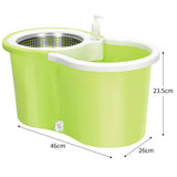 All-In-One Microfiber Spin Mop and Bucket Floor Cleaning Systemwith 2 Replacement Microfiber Mop Heads