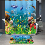 Shower Curtain Bathroom Fabric Fall Curtains Waterproof 71 x 71 Inches Decorative Bathroom Curtain