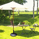 43 lbs. Resin Patio Umbrella Base in Antique Bronze