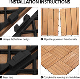 UltraShield Naturale 1 ft. x 1 ft. Quick Deck Outdoor Composite Deck Tile in Brown (27 sq. ft. per Box)