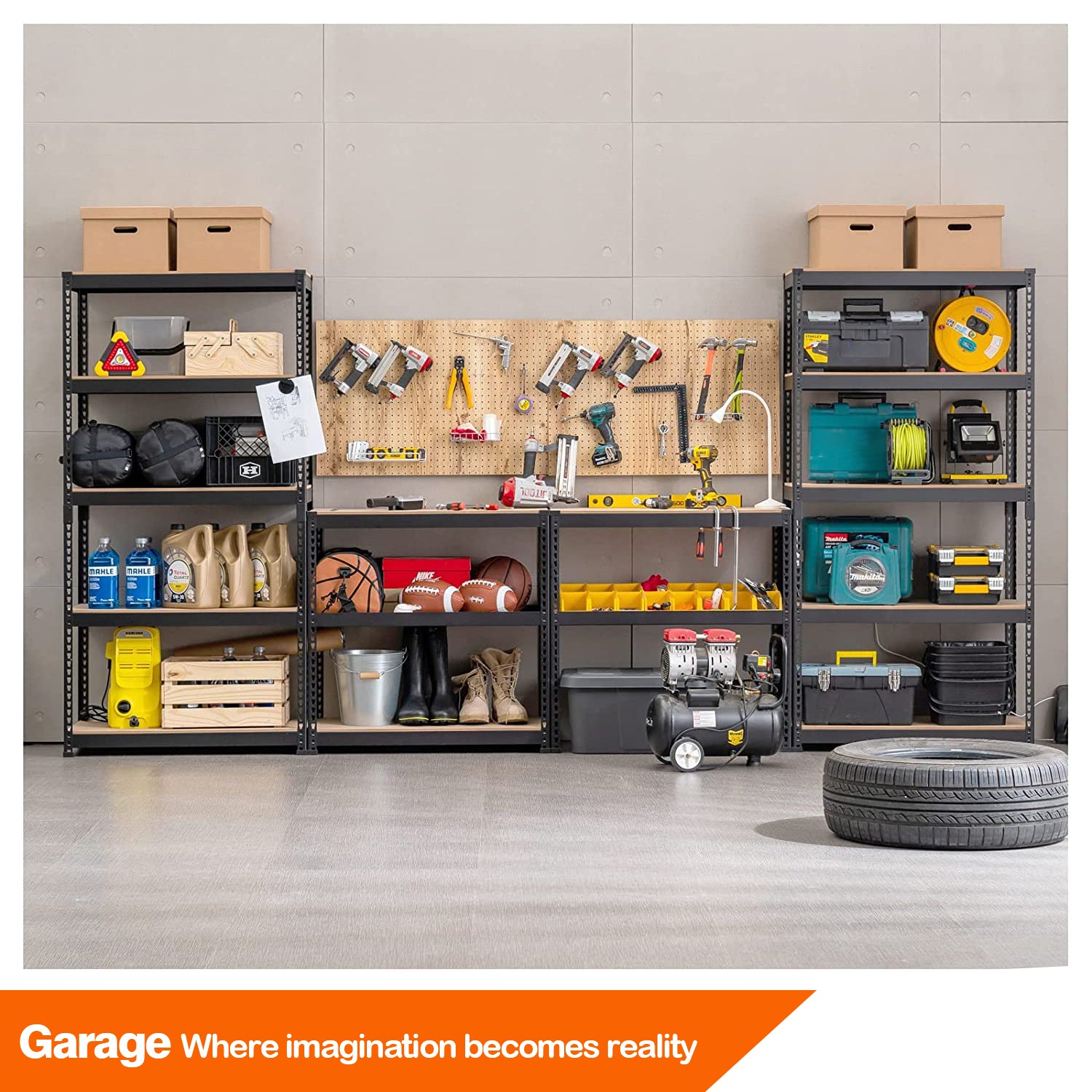 TMZ ® Heavy Duty Metal Shelving Rack Unit 5 Tier Garage Storage Shelf