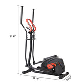 Elliptical Machine Trainer Magnetic Smooth Quiet Driven with LCD Monitor, Home Use