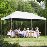 Heavy Duty 10 ft. x 20 ft. White Pop Up Canopy Tent with Carrying Bag