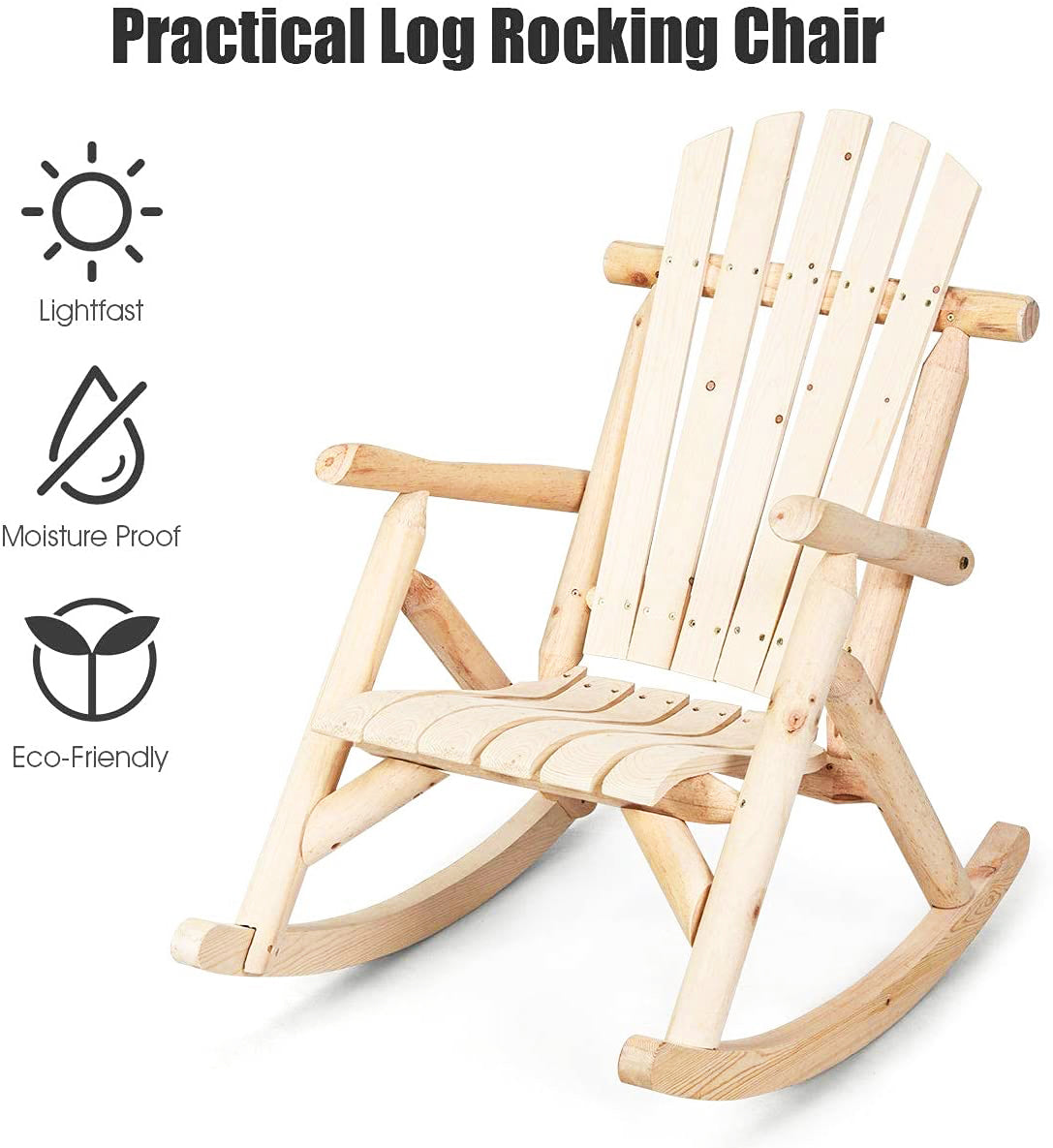 Wood Outdoor Rocking Chair