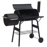 SKONYON Outdoor BBQ Grill Charcoal Barbecue Pit Patio Backyard Meat Cooker Smoker