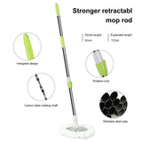 All-In-One Microfiber Spin Mop and Bucket Floor Cleaning Systemwith 2 Replacement Microfiber Mop Heads