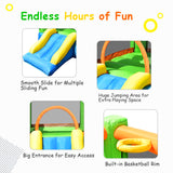 Multi-Color Bounce House with Carry Case and Blower