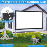100 in. Portable Projection Screen with Carry Bag