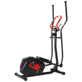 Elliptical Machine Trainer Magnetic Smooth Quiet Driven with LCD Monitor, Home Use