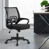 SKONYON Office Chair Adjustable Mid Back Mesh Swivel Office Chair with Armrests