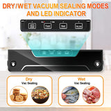 SKONYON Vacuum Sealer Machine with Suction Hose and 15 Vacuum Bags Included