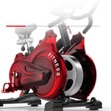 SKONYON Upright Exercise Bike, Aerobic Magnetron Exercise Bike with 22-Pound Flywheel