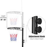 Portable Adjustable Basketball Hoop System Stand with Wheels