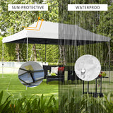 Heavy Duty 10 ft. x 20 ft. White Pop Up Canopy Tent with Carrying Bag