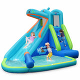 Bounce House SKONYON Kids Hippo Inflatable Bounce House with Bag