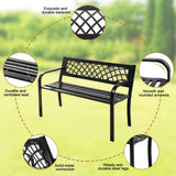 Metal Outdoor Patio Bench