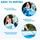 Easy Set Pool 12 ft. Round 30 in. D Inflatable Pool with Pump and Maintenance Kit