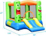 Multi-Color Bounce House with Carry Case and Blower