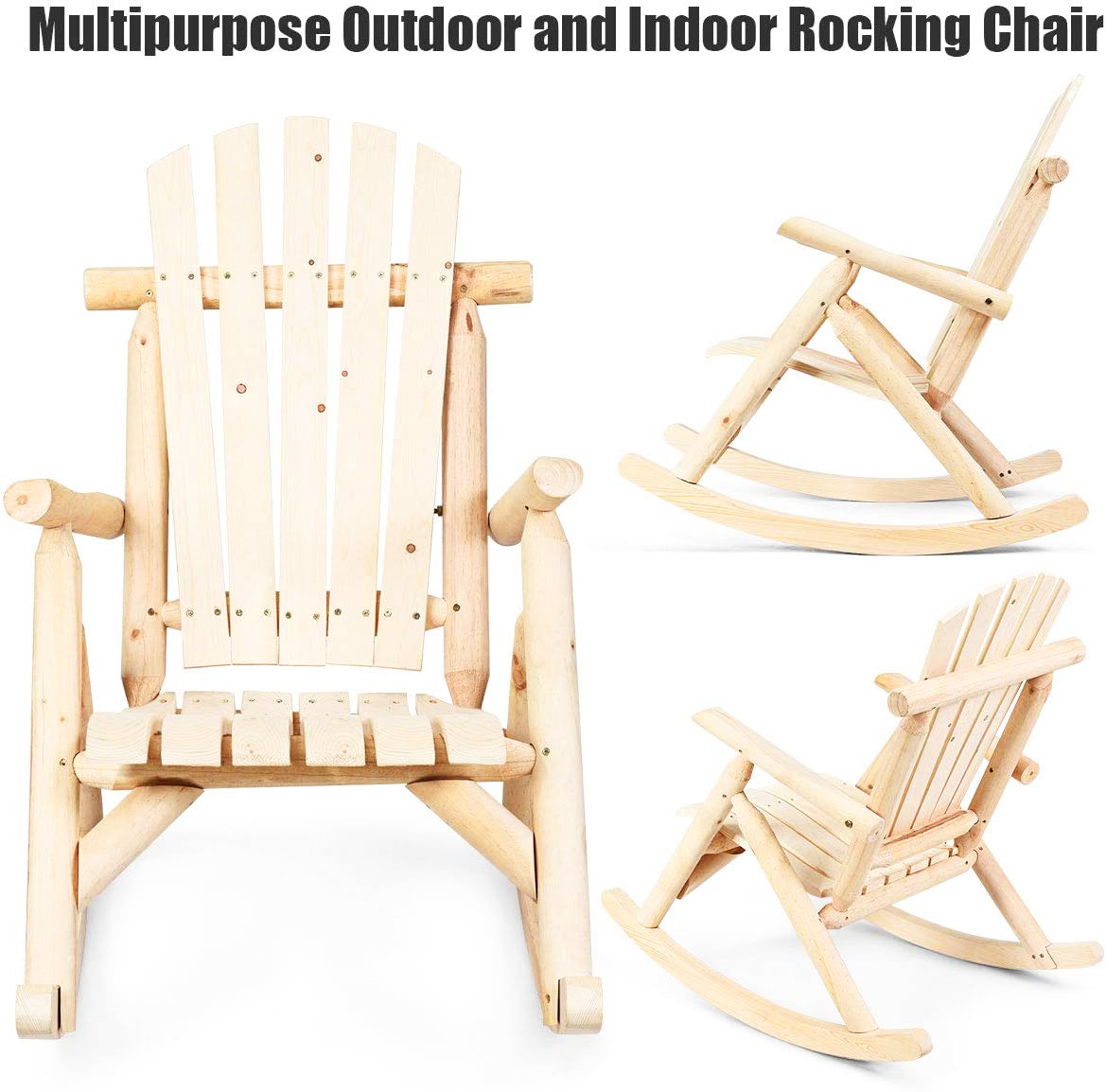 Wood Outdoor Rocking Chair