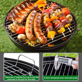 22 in. Original Kettle Premium Charcoal Grill in Black with Built-In Thermometer