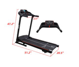 Multi-Functional LED Display Electric Folding Treadmill for Home Use, Easy To Assemble, Compact Treadmill With Cup Holder