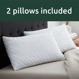 SUGIFT Shredded Memory Foam Pillow, Standard, 2 Pack