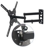 TV Wall Mount 17"-55" Corner Full Motion Articulating TV Wall Mount Bracket, Black