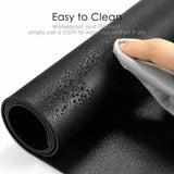 SKONYON Dual-Sided Desk Pad Protector, Large Gaming Mouse Pad, 31.5" x 15.7" PU Leather Desk Pad for Keyboard and Mouse, Desk Mat,  Black