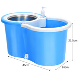 All-In-One Microfiber Spin Mop and Bucket Floor Cleaning Systemwith 2 Replacement Microfiber Mop Heads