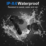 Wireless Earbuds Headset Bluetooth 5.0 Headphones IPX5 Waterproof in-Ear Sport Earphones with Mic for Running Gym Workout Black