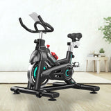 Adjustable Exercise Bike, Stationary Bicycle Aerobic Exercise With LCD Display and Water Bottle Cage