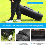 17 ft. x 10 ft. Blue Pop-Up Canopy with Adjustable Instant Sun Shelter and Carrying Bag