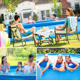 10 ft. Round 30 in. D Easy Set Pool Inflatable Pool with Pump and Maintenance Kit