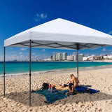 10 ft. x 10 ft. White Instant Canopy Pop Up Tent with Carry Bag