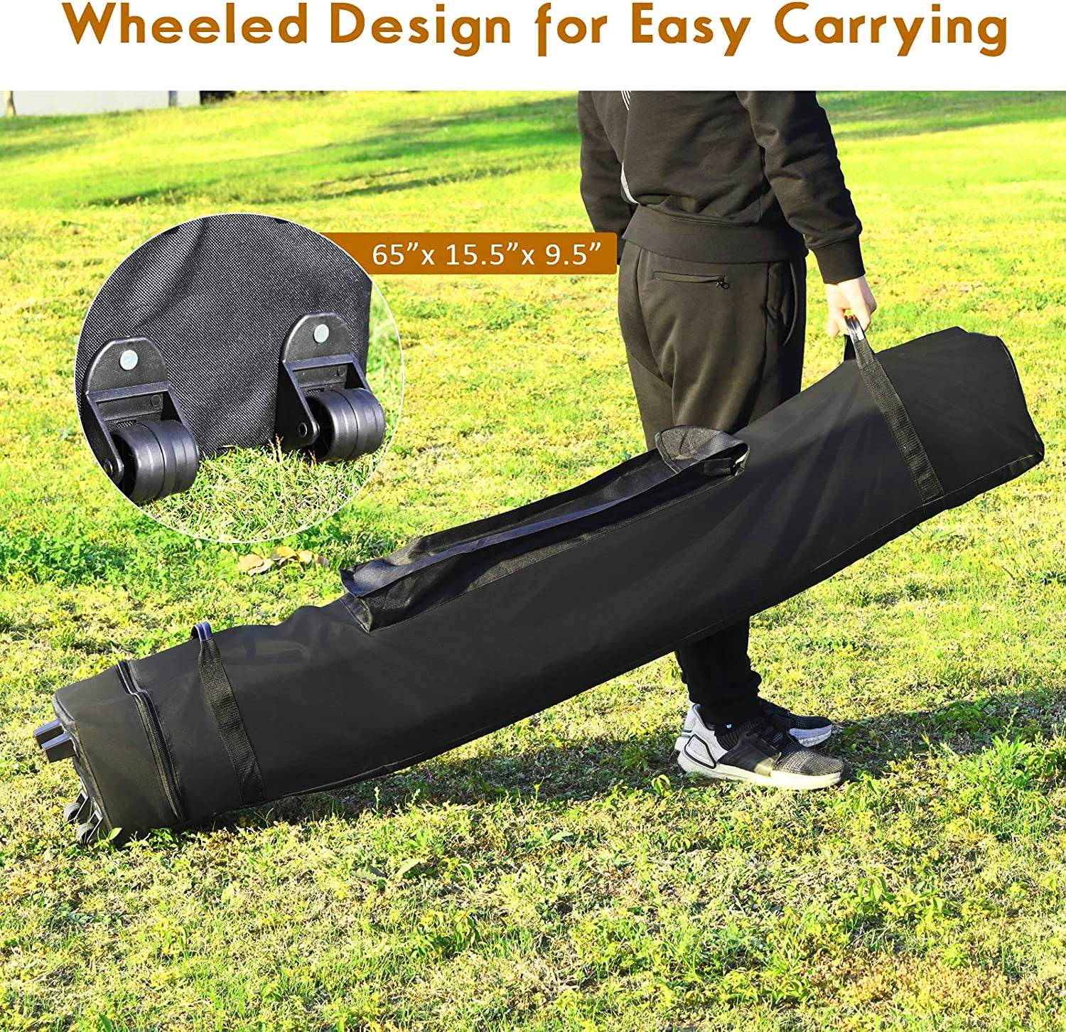 Heavy Duty Canopy Tent Carrying Bag With Wheels