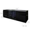 SKONYON TV Cabinet Wholesale, Black TV Stand with LED Lights