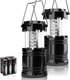 2 Pack LED Camping Lantern, Super Bright Portable Survival Lanterns, Must Have During Hurricane, Emergency, Storms, Outages, Original Collapsible Camping Lights/Lamp