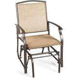 Brown Metal Outdoor Rocking Chair (Set of 2)