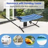 12 ft. Fabric Hammock with Stand in Catalina Beach