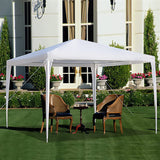 10 ft. x 10 ft. White Canopy Tent Heavy-Duty Wedding Party Tent Canopy