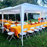 10 ft. x 30 ft. White Canopy Tent Heavy-Duty Wedding Party Tent Canopy with 8 Removable Side Walls