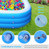 SKONYON Inflatable Swimming Pool for Kids and Adults Above Ground Pools