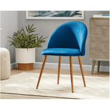 SKONYON Modern Accent Chair, Navy Blue