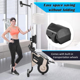 Magnetic Rowing Machine with Magnetic Tension System, LED Monitor and 9-level Resistance Adjustment Fitness Equipment for Home Gym