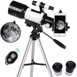 SKONYON Telescope for Kids Beginners Adults, 70mm Astronomy Refractor Telescope with Adjustable Tripod - Perfect Telescope Gift for Kids