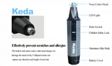 Water Resistant Stainless Steel Nose and Ear Hair Trimmer with LED Light