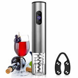 Electric Wine Bottle Opener Automatic Corkscrew Cordless Cutter Opening With Stainless steel Spring and Teflon Drill